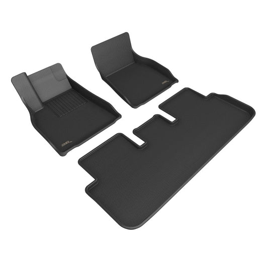 3D MAXpider Kagu Front & Rear Floor Mats for 2021-2022 Tesla Model S