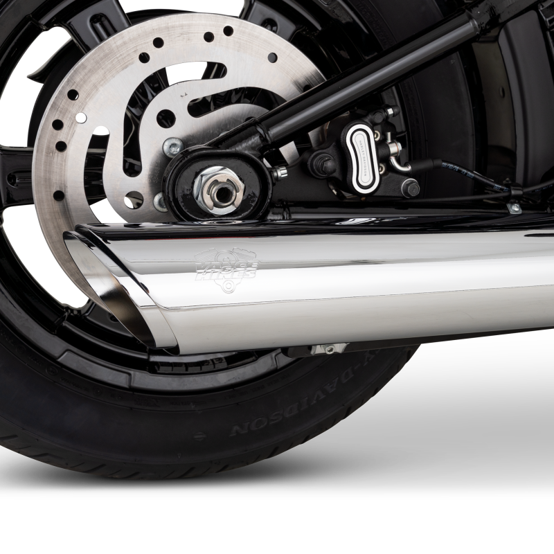 Vance & Hines 16750 Twin Slash 4in Round Slip-Ons Chrome for 2025-2026 Harley-Davidson Softail