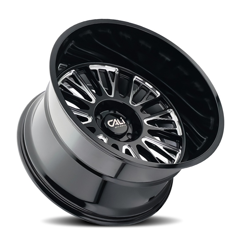 Cali Off-Road Vertex 9116 26x14 6x135 -76mm Gloss Black Milled Wheel 9116-26436BM