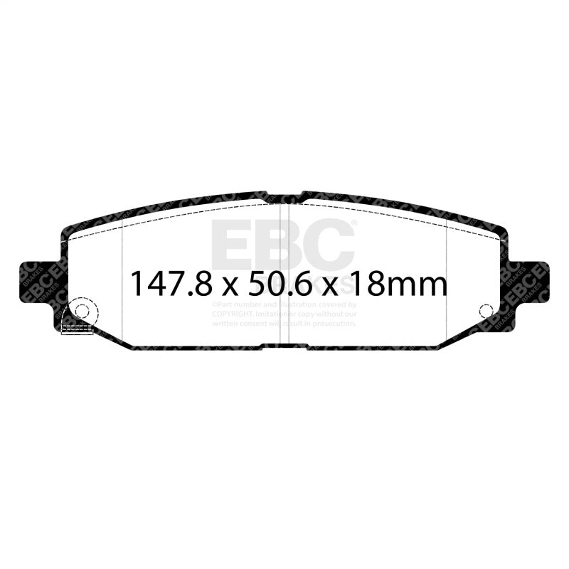 EBC 2018+ Jeep Wrangler (JL) Ultimax Rear Brake Pads UD2186