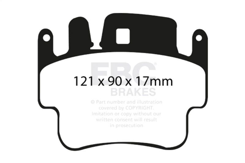 EBC 98-05 Porsche 911 (996) (Cast Iron Rotor only) 3.4 Carrera 2 Bluestuff Front Brake Pads DP51514NDX
