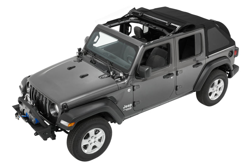 Bestop 18-26 for Jeep Wrangler JL 4-Door Trektop (Premium Black Twill)