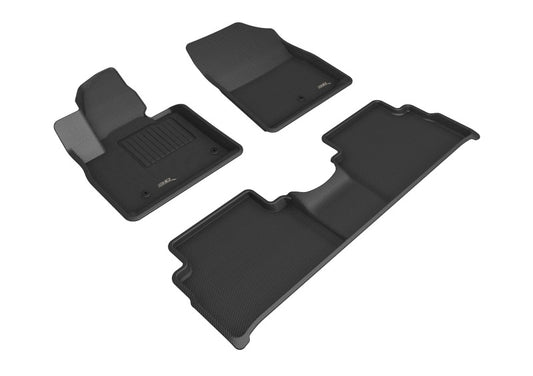 3D MAXpider Kagu Front & Rear Floor Mats for 2021-2022 Hyundai Santa Fe