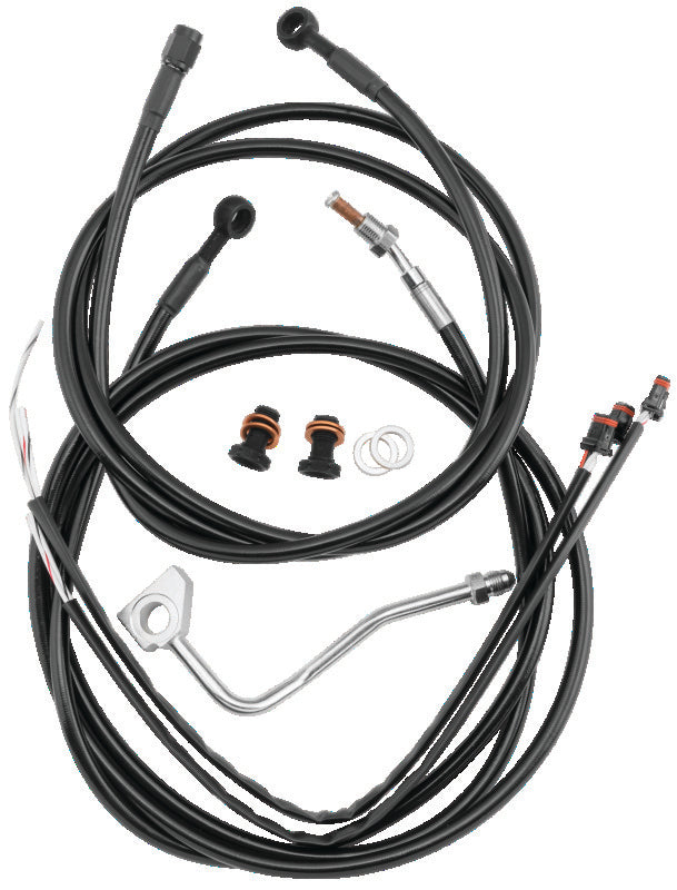 Burly Brand B30-1277 Control Kit 15 in Bagger Bar Black for 1997-1999 Harley-Davidson Touring