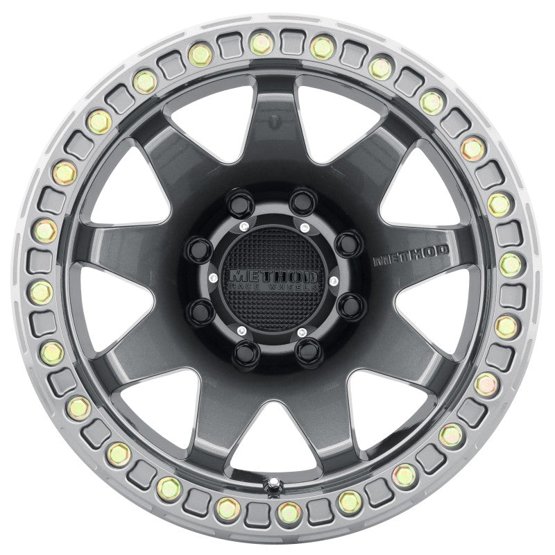 Method MR108 17x9 -44mm Offset 8x6.5 130.81mm CB Gloss Titanium with BH-H24125-38 Wheel