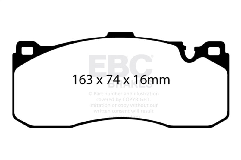 EBC 08-10 BMW 135 3.0 Twin Turbo Yellowstuff Front Brake Pads DP41995R
