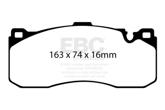 EBC 08-10 BMW 135 3.0 Twin Turbo Redstuff Front Brake Pads DP31995C
