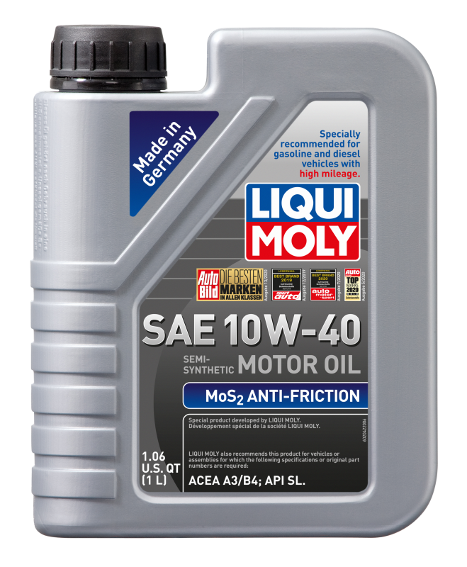 LIQUI MOLY 1L MoS2 Anti-Friction Motor Oil 10W-40 (2042) - Pack of 12