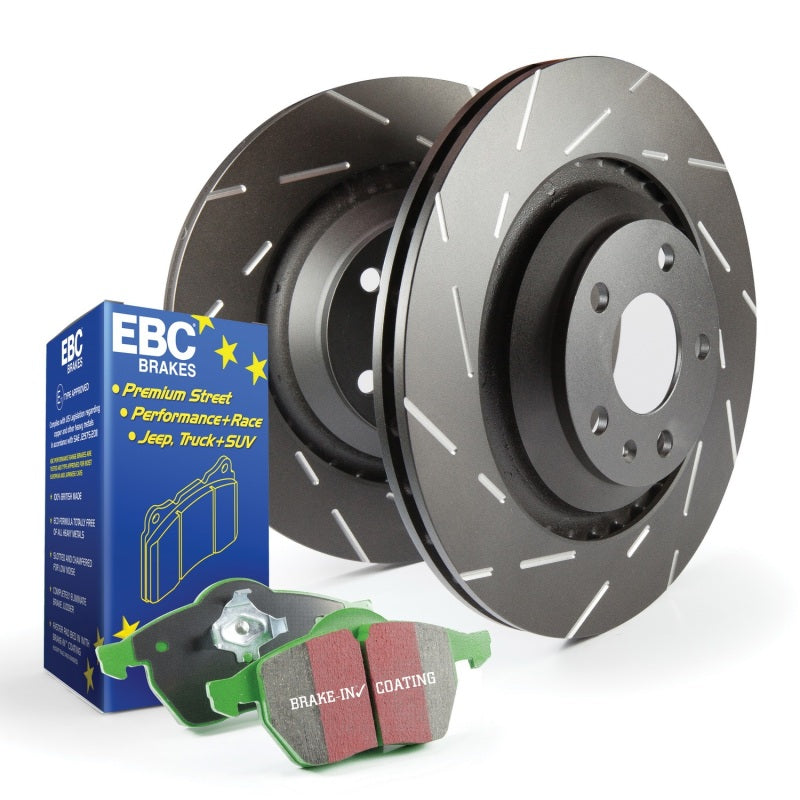 EBC 04-19 Nissan S2 Rear Brake Kit Greenstuff 2000 Pads USR Slotted Rotors S2KR1884