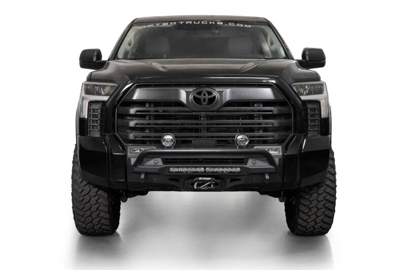 Addictive Desert Designs for 2022+ Toyota Tundra Stealth Center Mount Front Bumper w/ Top Hoop