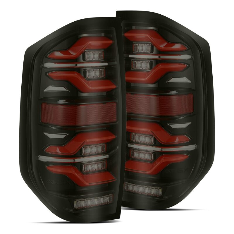 AlphaRex 672050 14-21 Toyota Tundra LUXX LED Taillights Black/Red w/Activation Light/Sequential Signal