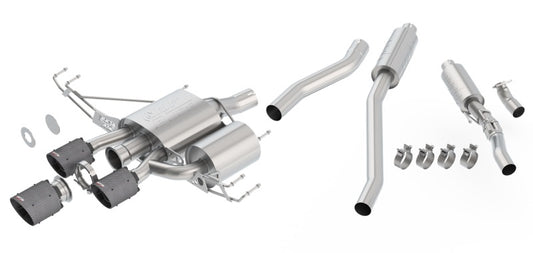 Borla 140738CFBA 17-18 Honda Civic Type R 2.0L 2.75in Atak Adjustable Catback Exhaust (Carbon Fiber Black Tip) - #140738CFBA