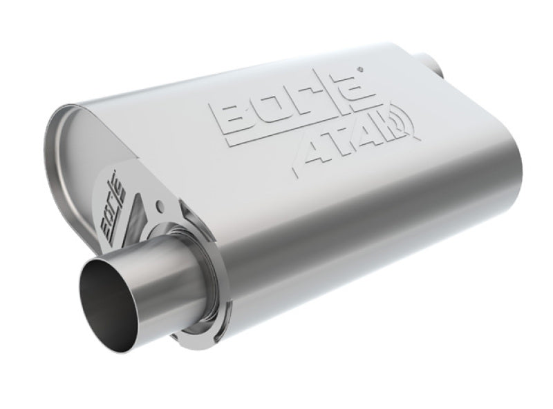 Borla 400947 CrateMuffler LS3 ATAK 2.5in Offset/Offset 14inx4.35inx9in Muffler - #400947
