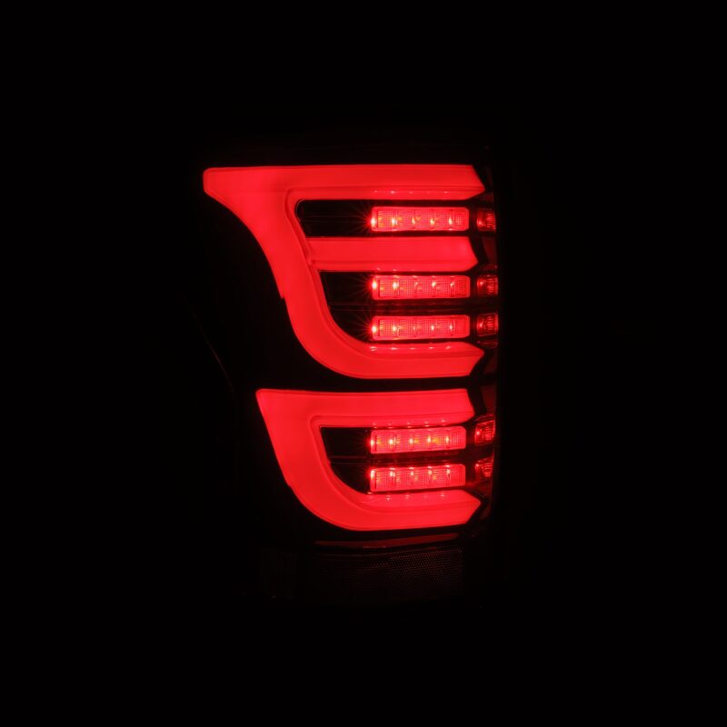 AlphaRex 670050 07-13 Toyota Tundra LUXX-Series LED Tail Lights Black-Red