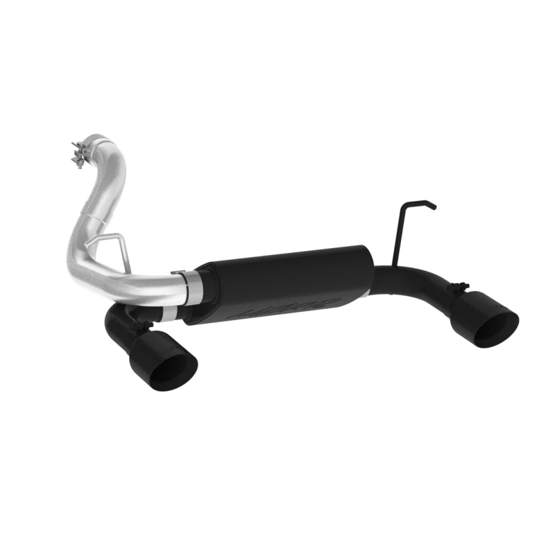 MBRP 2018+ Jeep Wrangler 3.6L V6 Dual Rear Exit Axle Back BLK Exhaust
