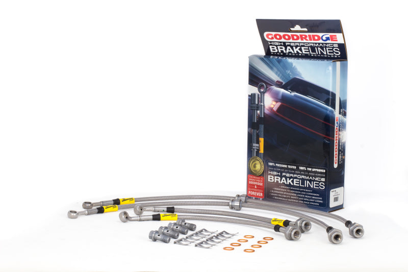 Goodridge 09-15 Nissan Maxima Stainless Steel Brake Line Kit 22136