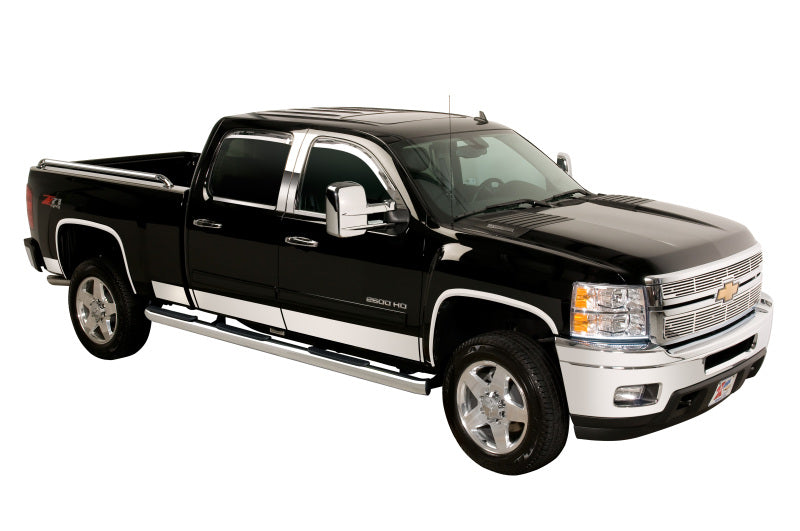 Putco for 2019-2024 Chevrolet Silverado Crew Cab 6.5 Stand Box - 5.5in Wide - 10pcs Pro SS Rocker Panels