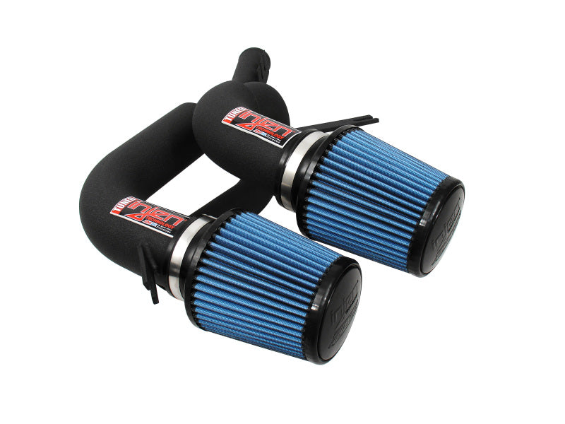 Injen 08-09 535i E60 3.0L L6 Twin intake & AMSOIL Filters Wrinkle Black Short Ram Intake - #SP1130WB