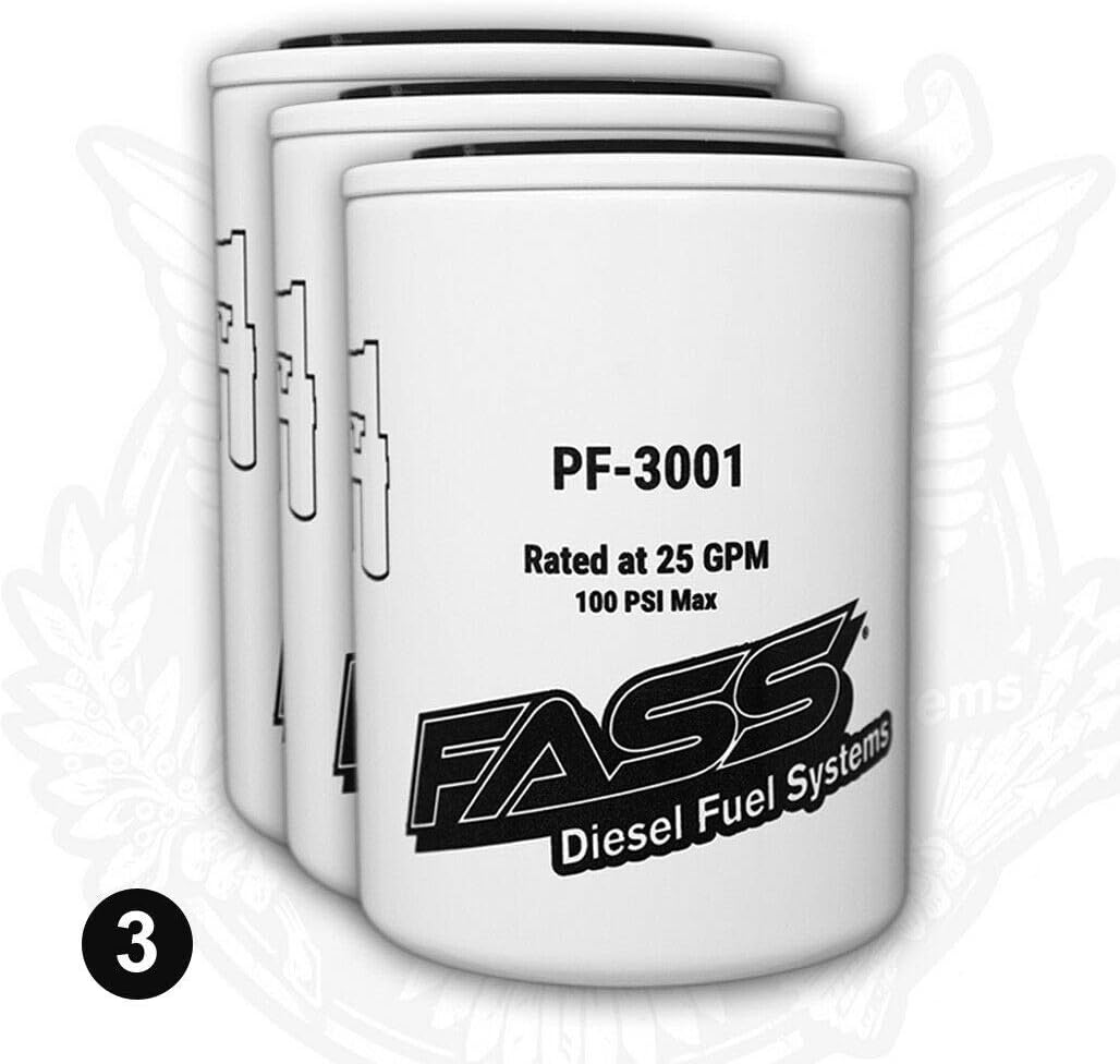 FASS Titanium Series Fuel Filter Package - 2 Pack (PF3001 x2 + XWS3002 x2)