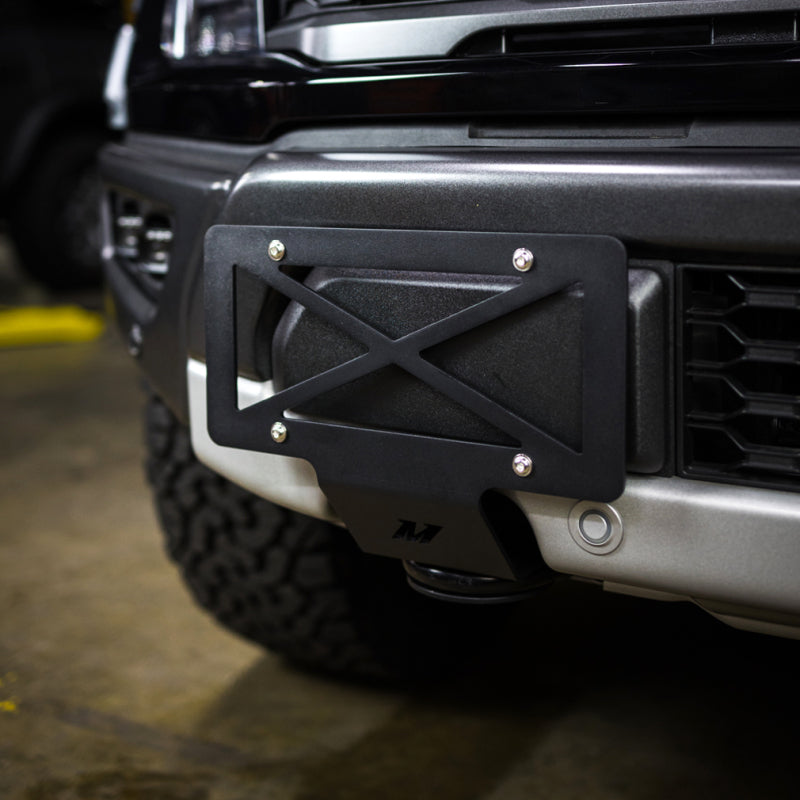 Mishimoto 2015+ Ford F-150 Tow Hook License Plate Relocation Bracket - #MMLP-F150-15