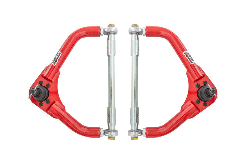 UMI Performance 2656-1-R Upper A-Arms Front Adjustable Tall ball joints Red