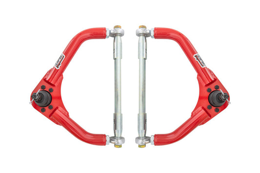 UMI Performance 2656-1-R Upper A-Arms Front Adjustable Tall ball joints Red