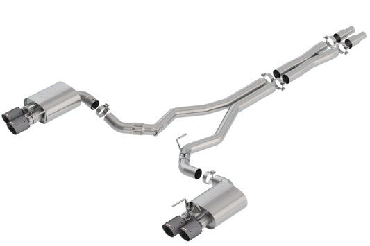 Borla 140743CFBA 2018 Ford Mustang GT 5.0L AT/MT 3in Atak Catback Exhaust w/ Valves (Carbon Fiber Black Tip) - #140743CFBA