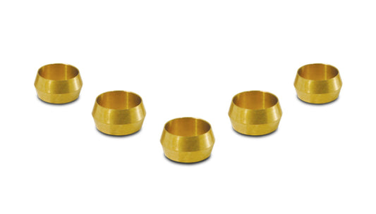 Vibrant Brass Olive Inserts 3/8in - Pack of 5