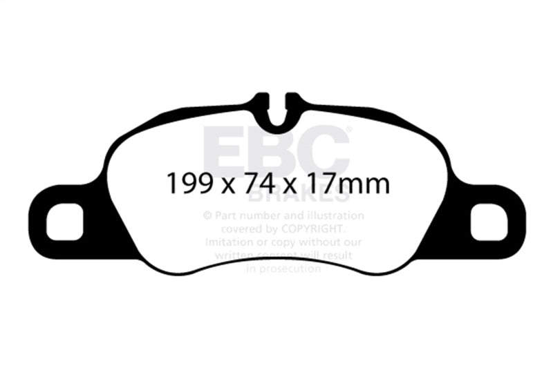 EBC 09-12 Porsche 911 (997) (Cast Iron Rotor only) 3.6 Carrera 2 Redstuff Front Brake Pads DP32057C