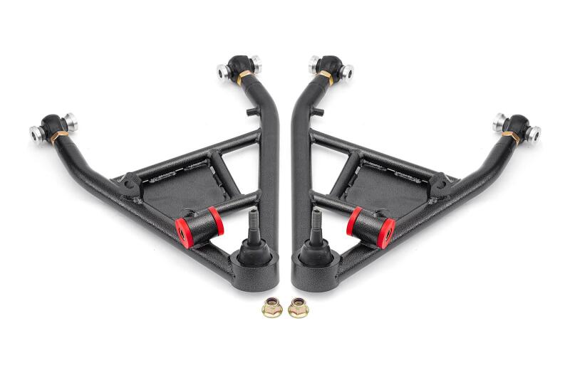BMR 2014-2019 Chevrolet Corvette C7 Rear Lower Control Arms For 15in Conversion Kit - Black Hammertone