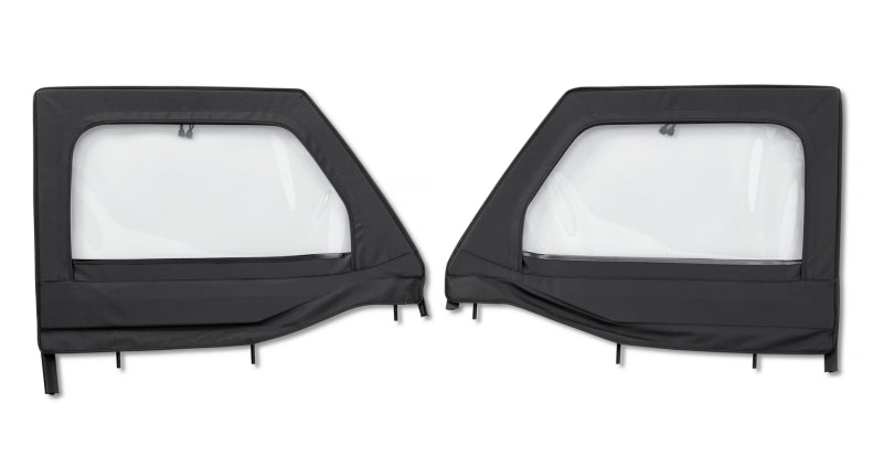 Bestop 20-26 Jeep Gladiator / 18-26 Wrangler JL Element Upper Doors (Front Black Diamond)