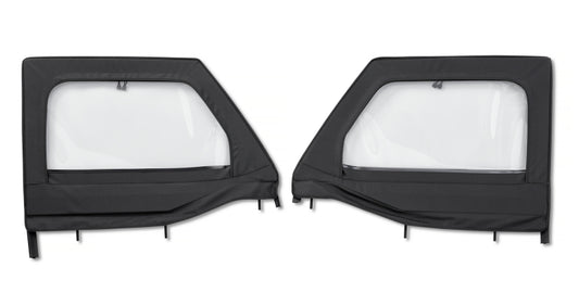 Bestop 20-26 Jeep Gladiator / 18-26 Wrangler JL Element Upper Doors (Front Black Diamond)