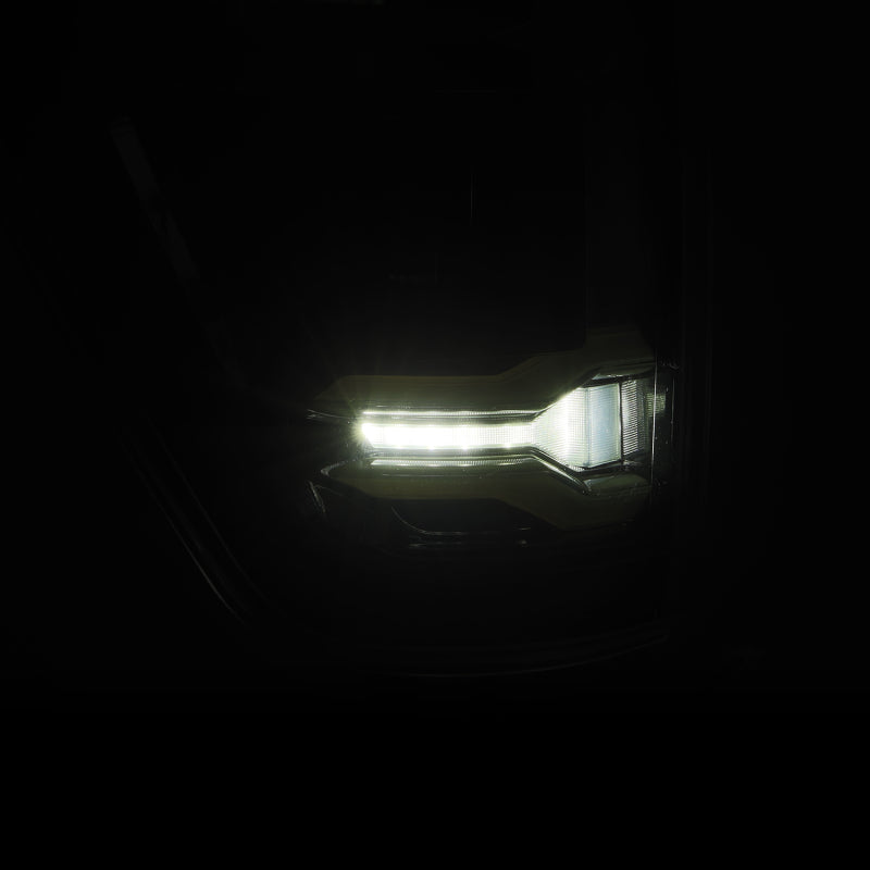 AlphaRex 653060 21-23 Ford F-150 LUXX LED Taillights - Alpha-Black with BLIS
