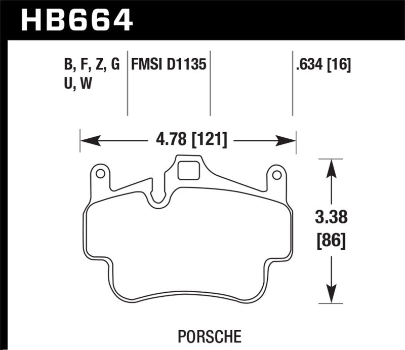 Hawk Performance HB664B.634 HPS 5.0 Street Brake Pads