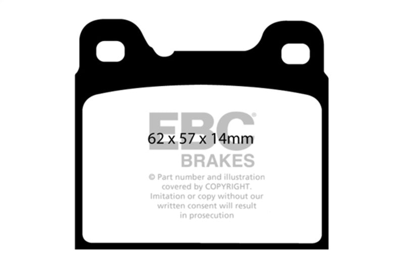 EBC 91-93 Volvo 740 2.3 (ABS) (Girling) Redstuff Rear Brake Pads DP31043C