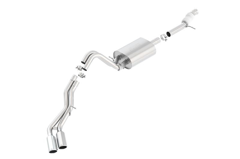 Borla 140557 Touring Cat Back 15-16 Chevy Tahoe 5.3L V8 2.75in, 2.25in Dual Same Side Exit 4in Tips - #140557