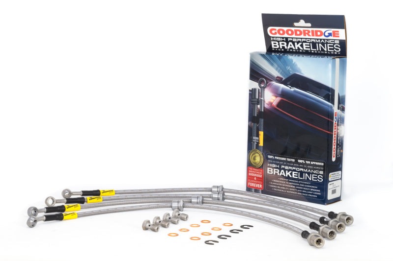 Goodridge 11/92-01 Subaru Impreza (2wd/4wd w/Rear Disc) SS Brake Line Kit 24212