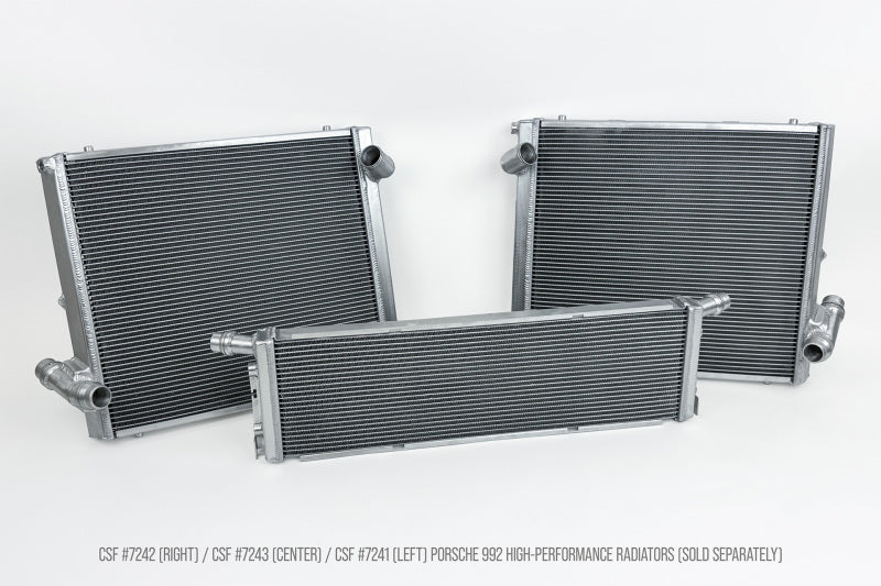 CSF 7241 HP Left Alum Radiator for 2019+ 992.1/992.2 Porsche 911