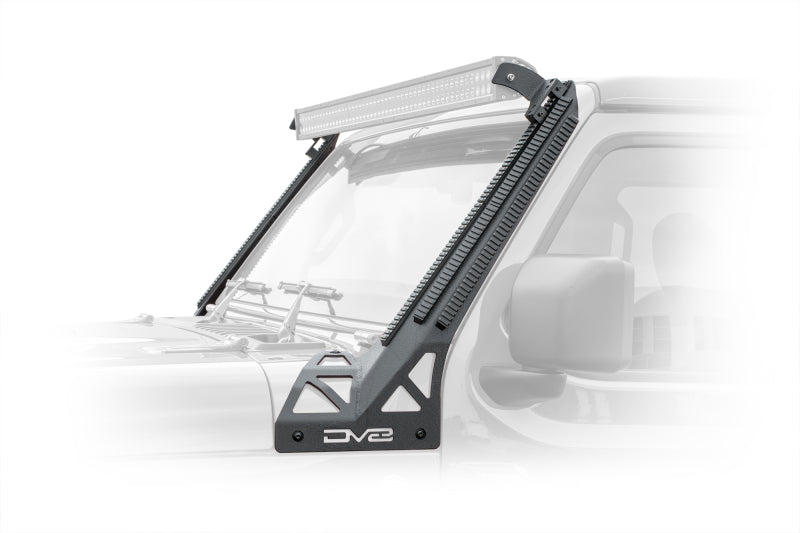 DV8 Offroad 2018+ JL/Gladiator Picatinny Rail A-Pillar Pod LED Light Mount - #D-JL-190052-PIL