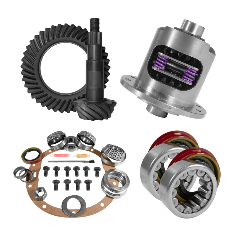 Yukon Gear & Axle YGK2005 8.5in for GM 4.88 Rear Ring & Pinion Install Kit 30 Spline Positraction Axle Bearings and Seals