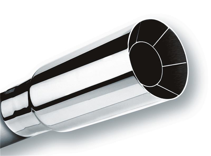Borla 20102 Universal Polished Tip Single Round Intercooled (inlet 2in. Outlet 2 1/2in) - #20102