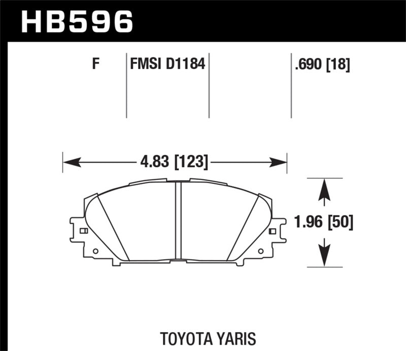 Hawk Performance HB596B.690 HPS 5.0 Street Brake Pads