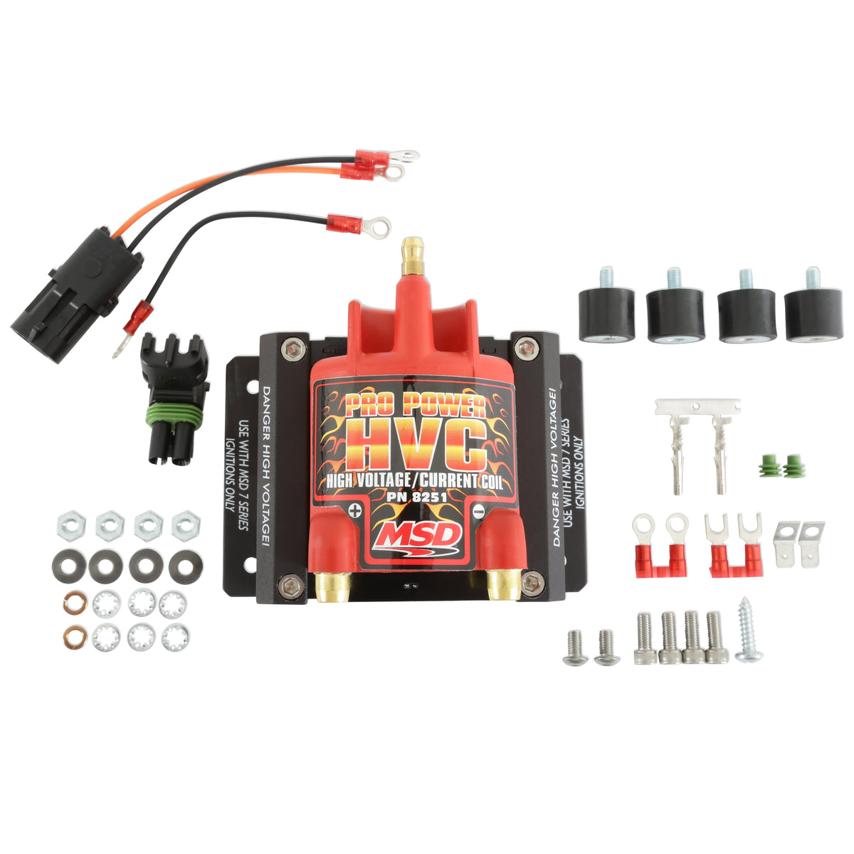 MSD 8251 Coil - Pro Power HVC - Red