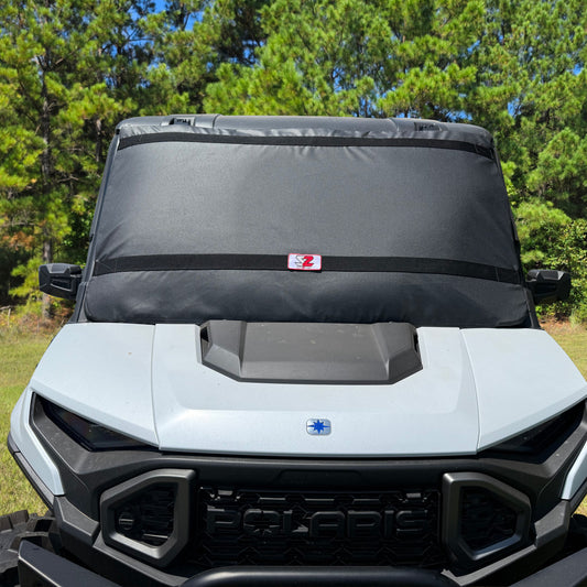 Seizmik 24+ Polaris Ranger XD 1500 Windshield Protector - Black 66-10125