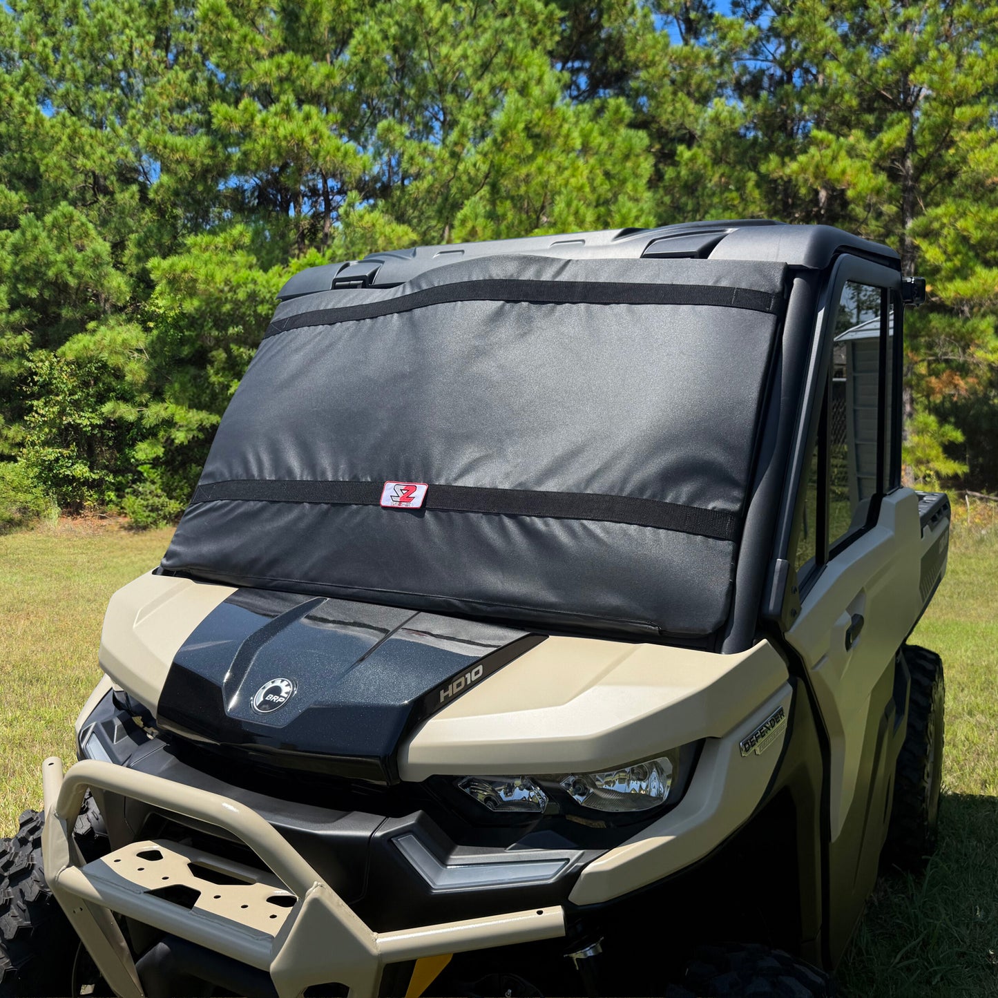 Seizmik 16-25 Can-Am Defender HD10 Windshield Protector - Black 66-10126