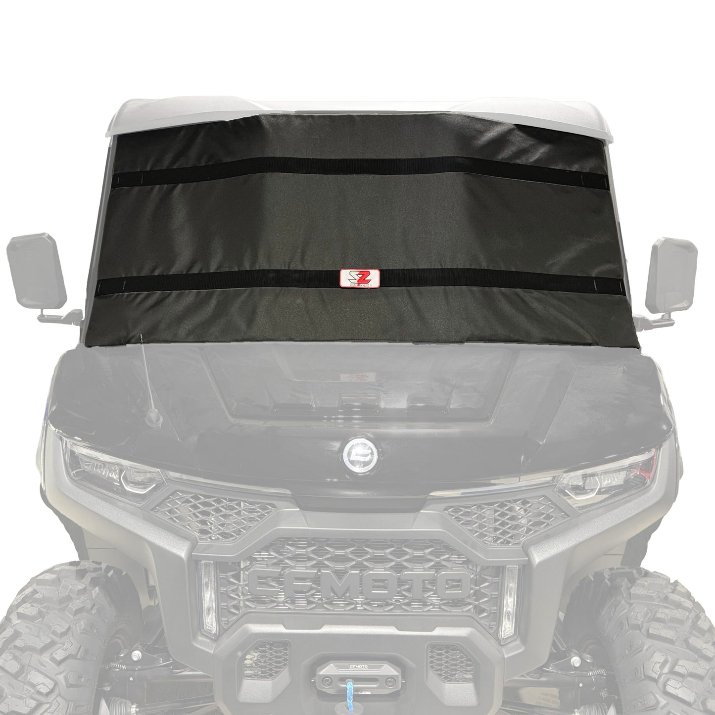 Seizmik 25+ CF Moto U10 PRO Highland Windshield Protector - Black 66-10128