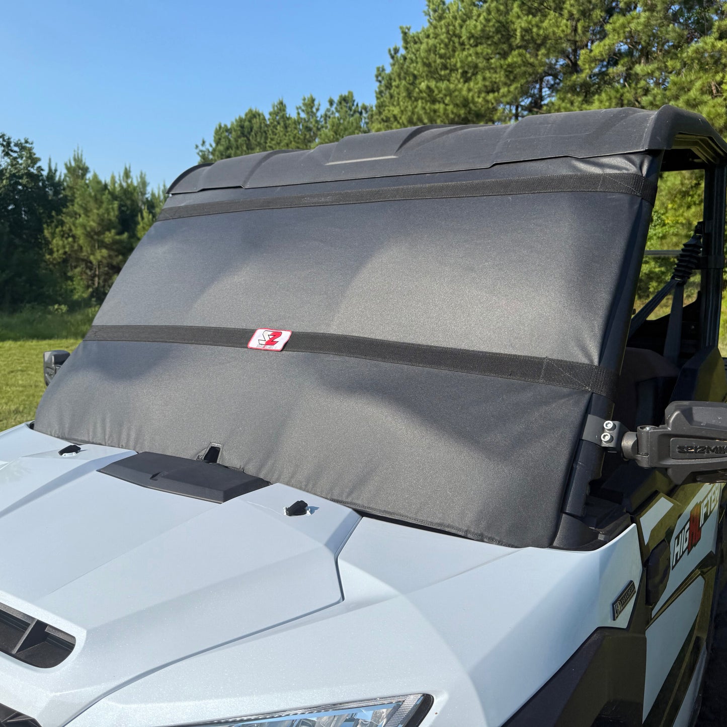 Seizmik 24+ Kawasaki Ridge/XR Windshield Protector - Black 66-10129