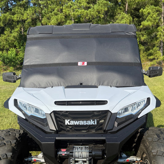 Seizmik 24+ Kawasaki Ridge/XR Windshield Protector - Black 66-10129