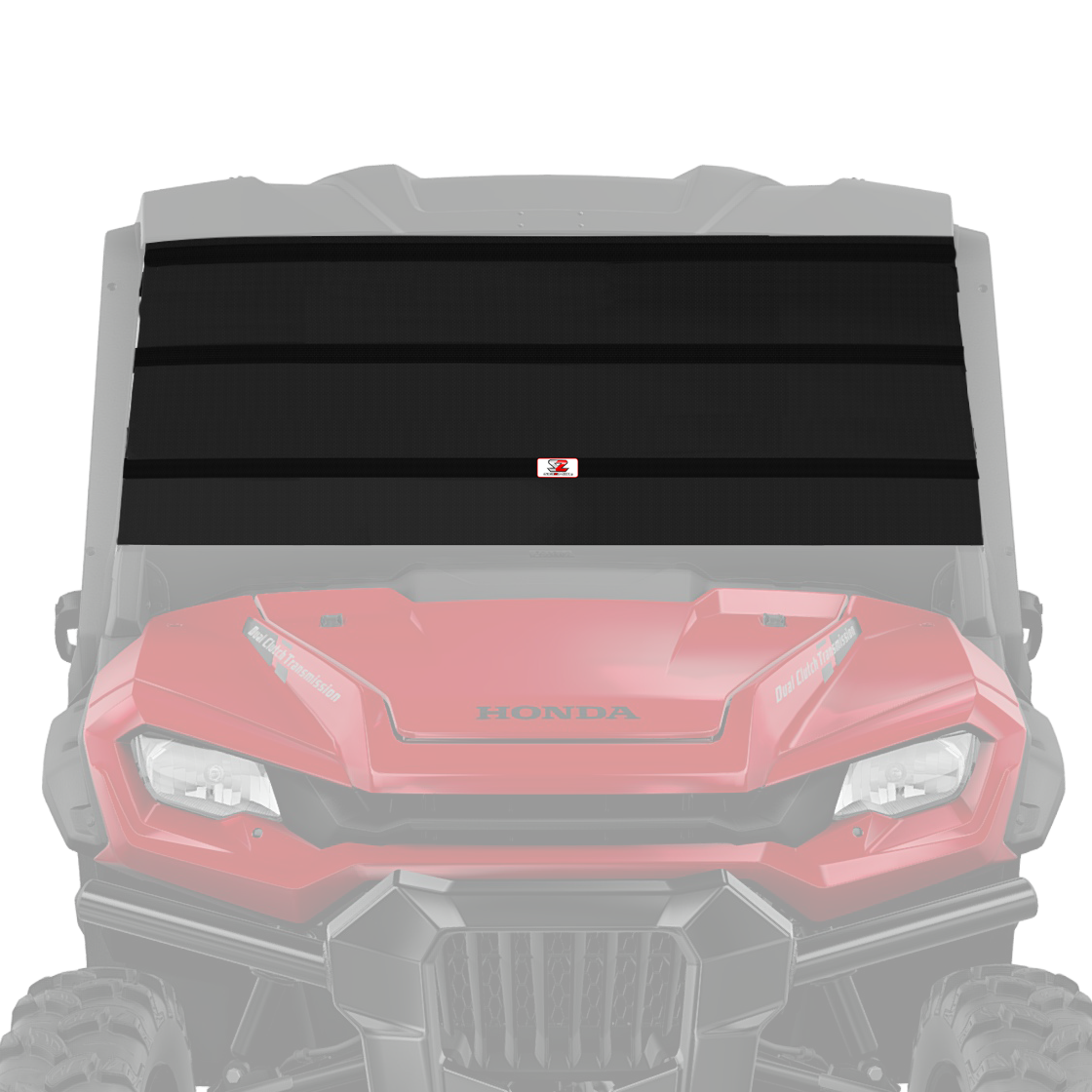Seizmik 16-25 Honda Pioneer 1000 Windshield Protector - Black 66-10130