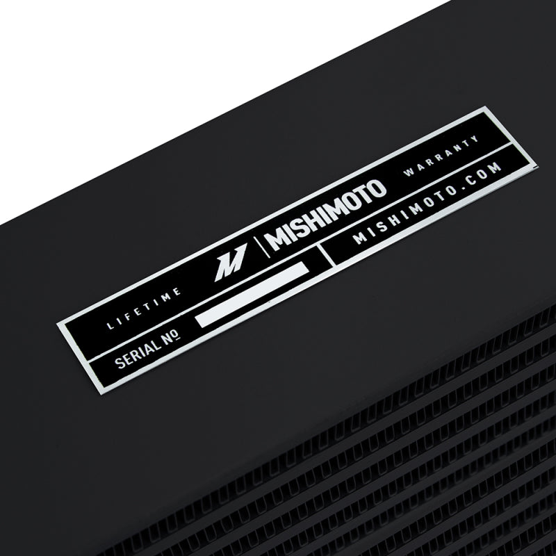 Mishimoto Heavy-Duty Oil Cooler - 17in. Opposite-Side Outlets - Black - #MMOC-OO-17BK